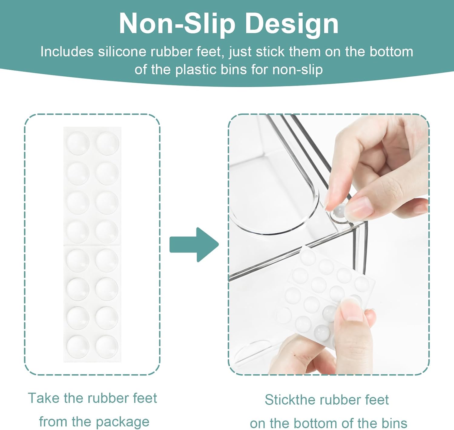 4 Tea and Coffee Organizer and Storage, Acrylic Tea Bag Holder Organizer, Plastic K Cup Drawer Container for Cabinet