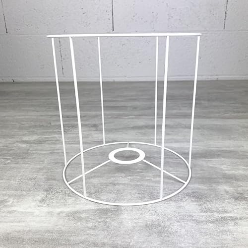 Lealoo - Telaio rotondo bianco per paralume