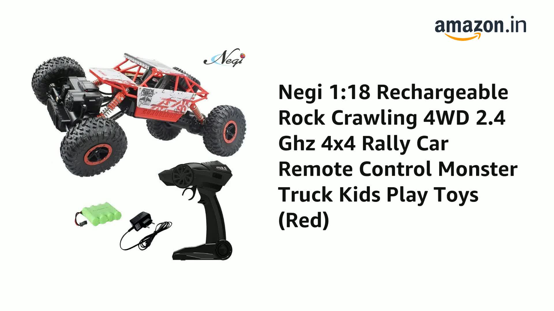 Rechargeable Rock Crawling 4WD 2.4 Ghz 