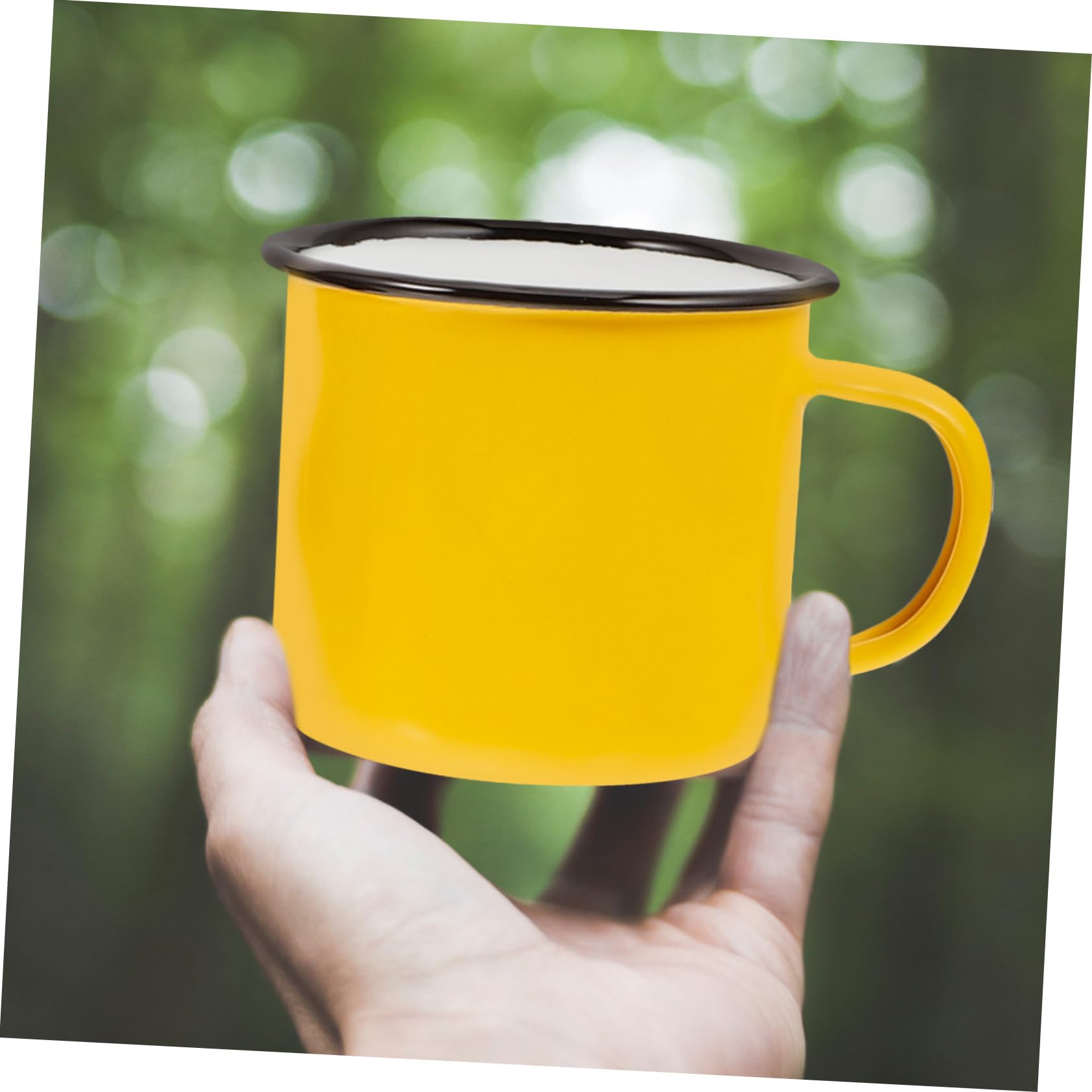 4stücke Emaille Tassen Camping Geschirr Emaille Becher Kaffee Teebecher Retro Haushaltsbecher