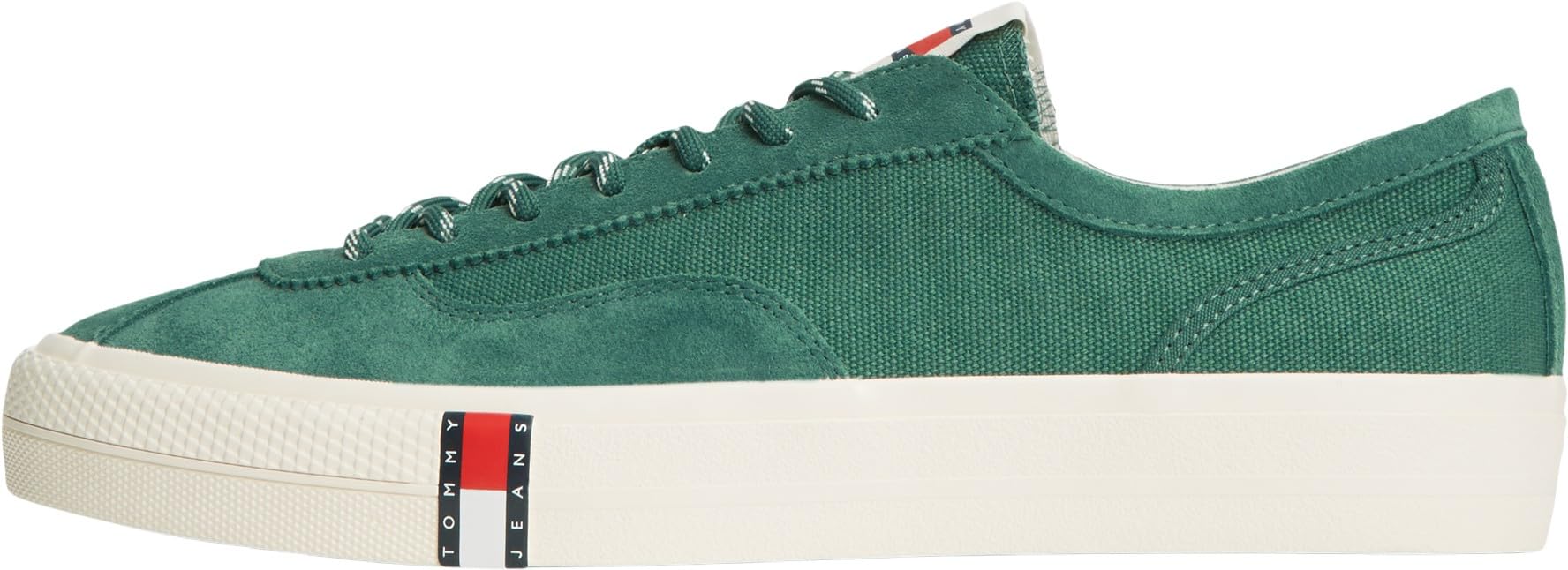 Tommy Jeans Men Archive Vulc Y2K Canvas Mix EM0EM01760 Low Top, Green, 9