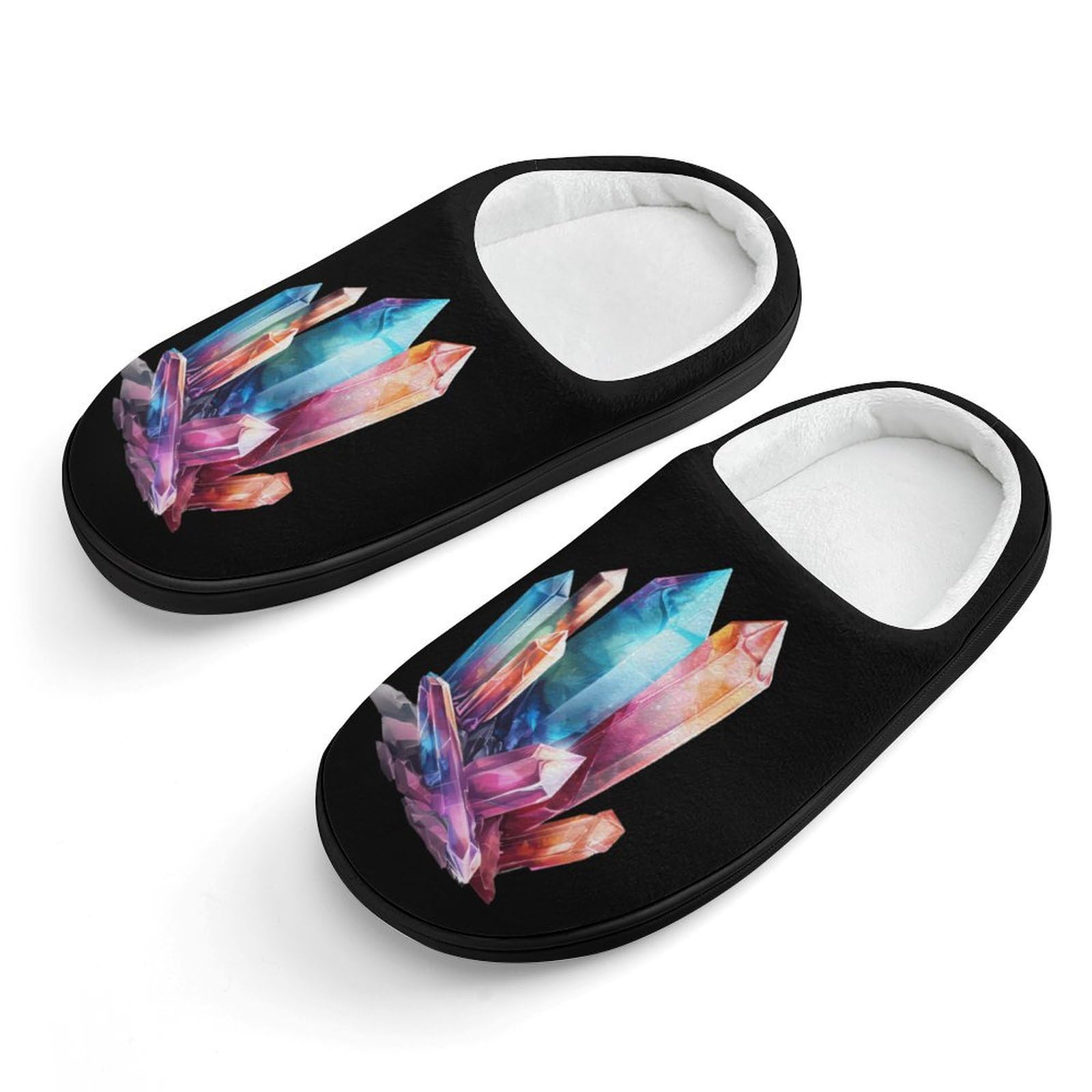 Colorful Crystals Cute Cotton Slippers Anti-slip House Shoes Funny Slipper Indoor Outdoor