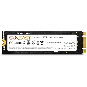 【SSD 1TB 2個セット】SUNEAST SE900NVG3-01TB Amazon | SUNEAST 内蔵 SSD 1TB M.2 SATA規格 Type 2280 3D NAND