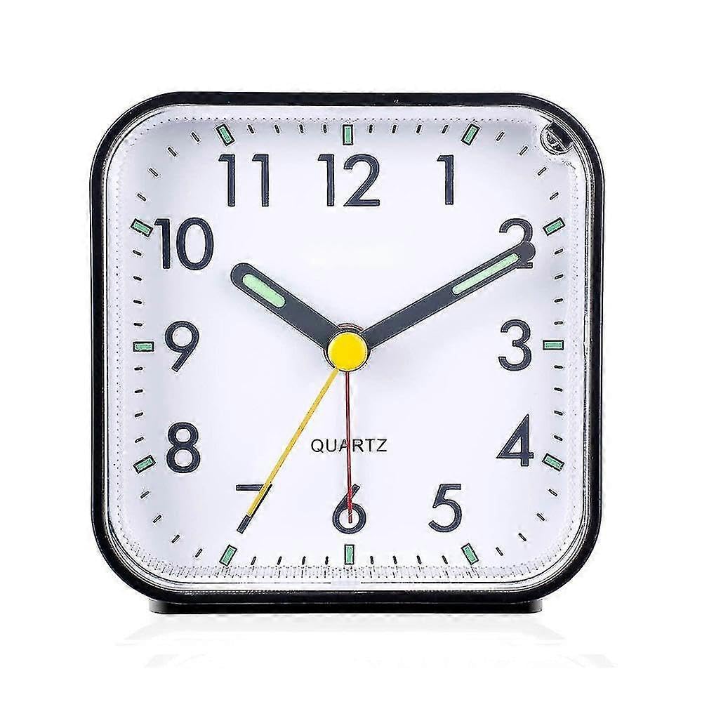 JOYHAPPST Silent Analog Alarm Clock Non Ticking, Gentle Wake, Beep Sounds Multi-color Optional