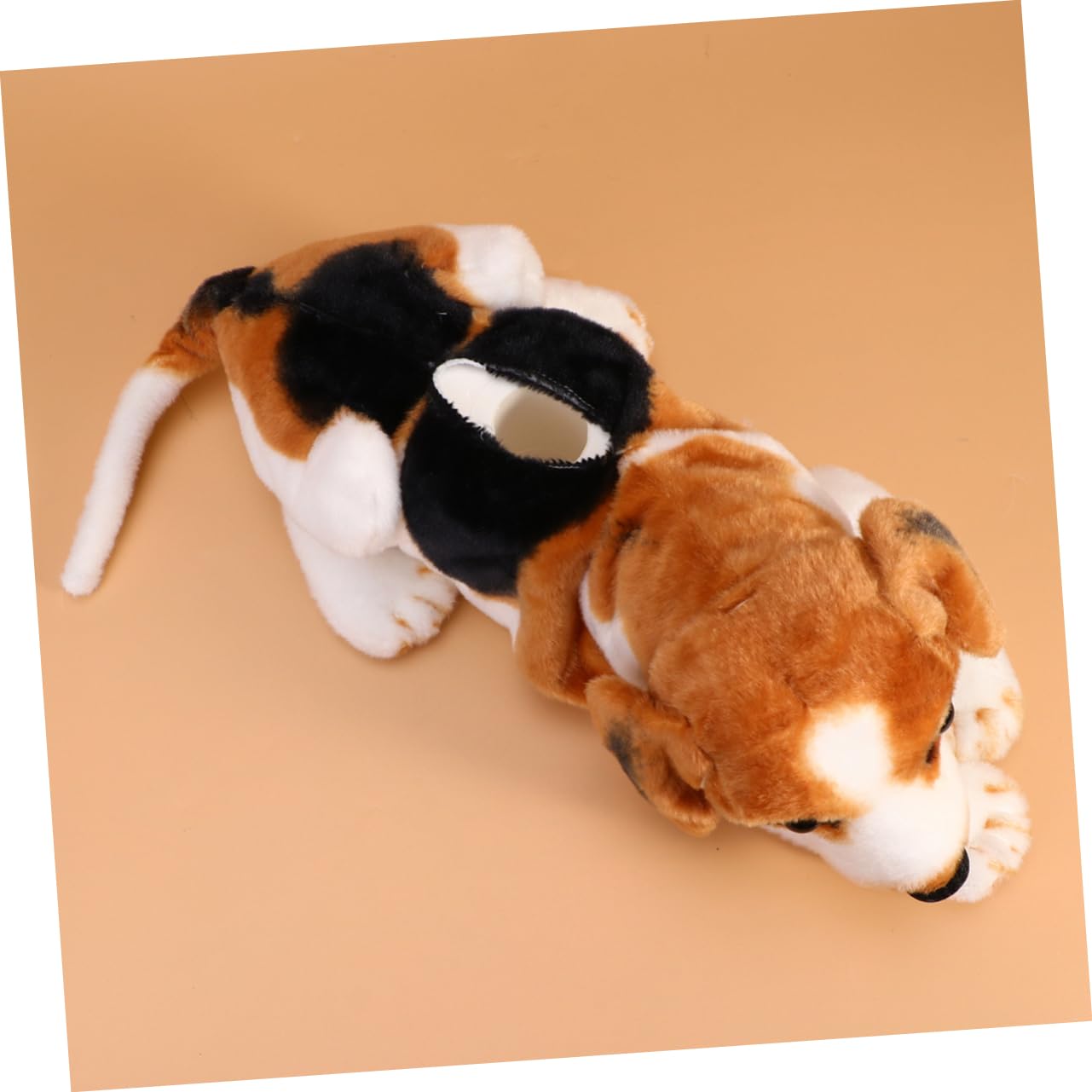 Ciieeo 2 Cajas de Pañuelos de Peluche con Diseño de Perro para Guardar Servilletas Decoración del Hogar
