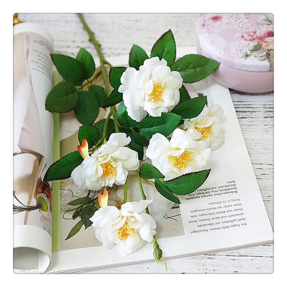 Fleur Artificielle Simple Branche Iceberg Rose Fleur Maison De Mariage À La Main Décor De Noël Décor Fleur Ornements Rose Cadeau 60cm