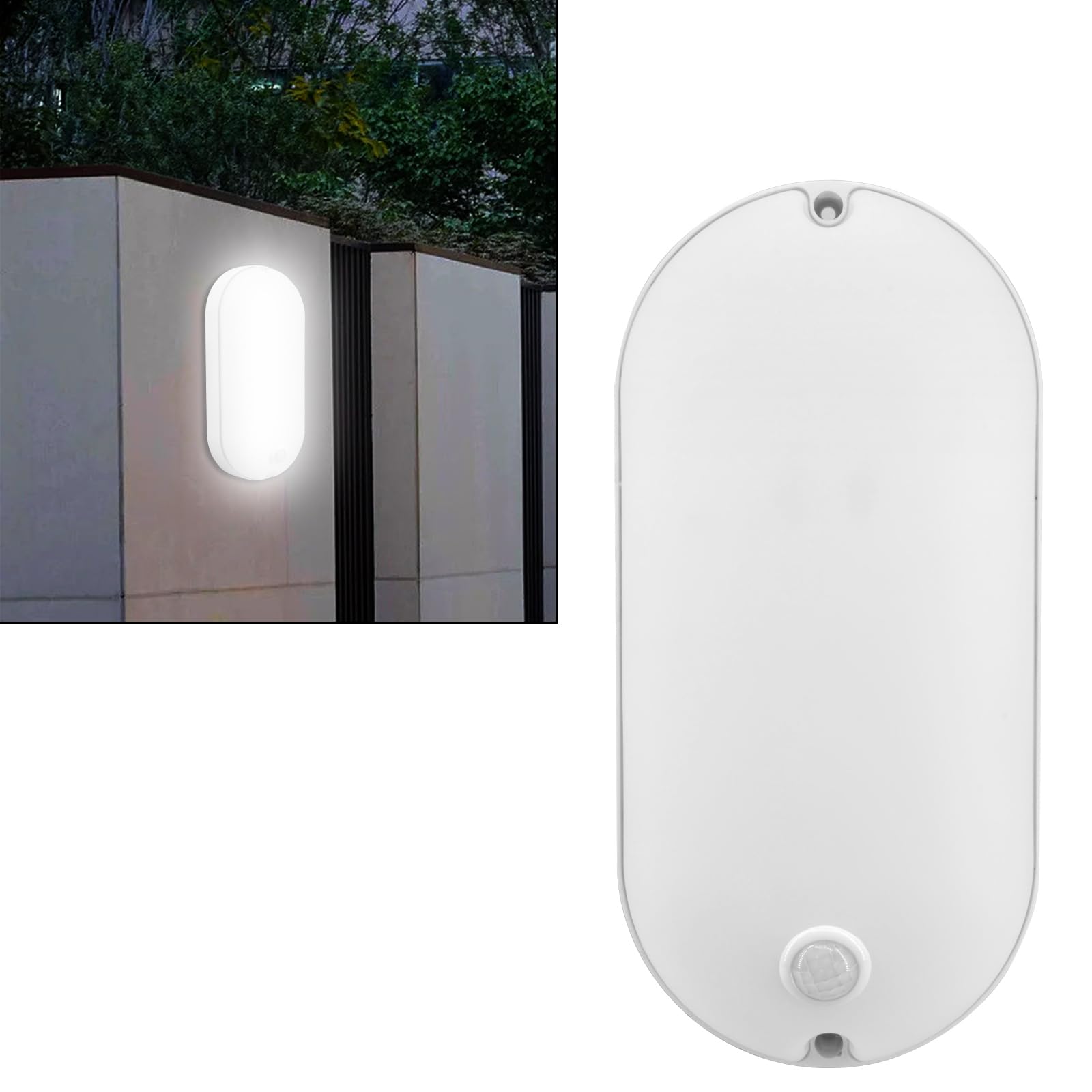 loyal Aussenlampe mit bewegungsmelder,28W Außenleuchte Wandleuchte,6000K Kaltes Weiß LED Wandlampe,IP65 Wasserdichte Außenlampe für Garten Terrasse Bad Draußen(8 Stück)