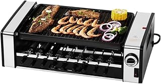 review Electric grill and grill, multifunctional double/portable/light grill, electronic grill/barbecue/frying grill with stand-1200 watts，BBQ Grills