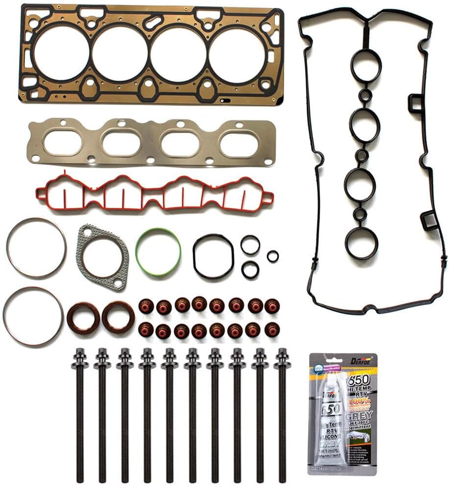 Cylinder Head Gasket Set W/Head Bolts Fit for Chevrolet Aveo 1.6L,for Pontiac G3 1.6L OE Replacement HS26516PT,556347