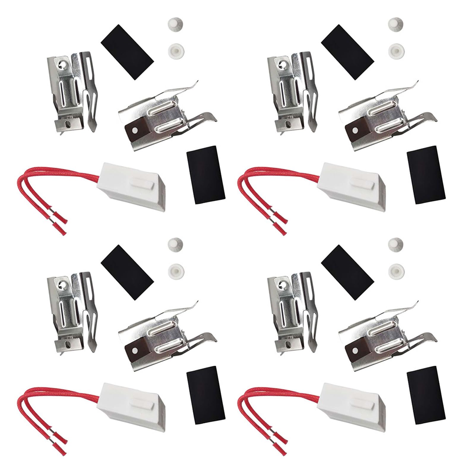 Buxuaaaa 4 Pack Electric Stove Ranges Burners Receptacle Kits 12001676 231625 Ranges Stove Part Plug Receptacle Block Terminals Part Plug Block Terminals