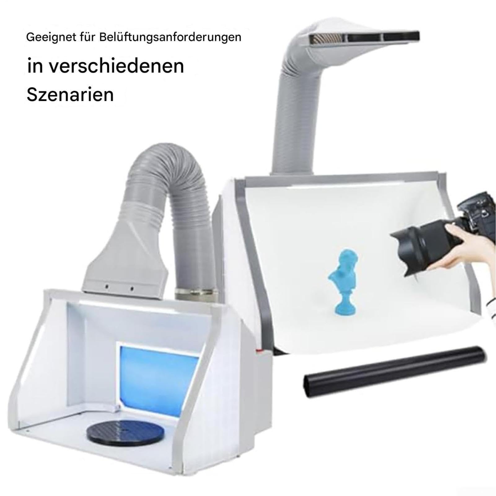 Klimaanlage Abluftschlauch Adapter Flach, ø 10cm Abluftschlauch Klimagerät Adapter für Fenster, Zubehör für Mobile Klimaanlage, Abzug, Trockner, Auto fürs Dachfenster und Enge Rahmen