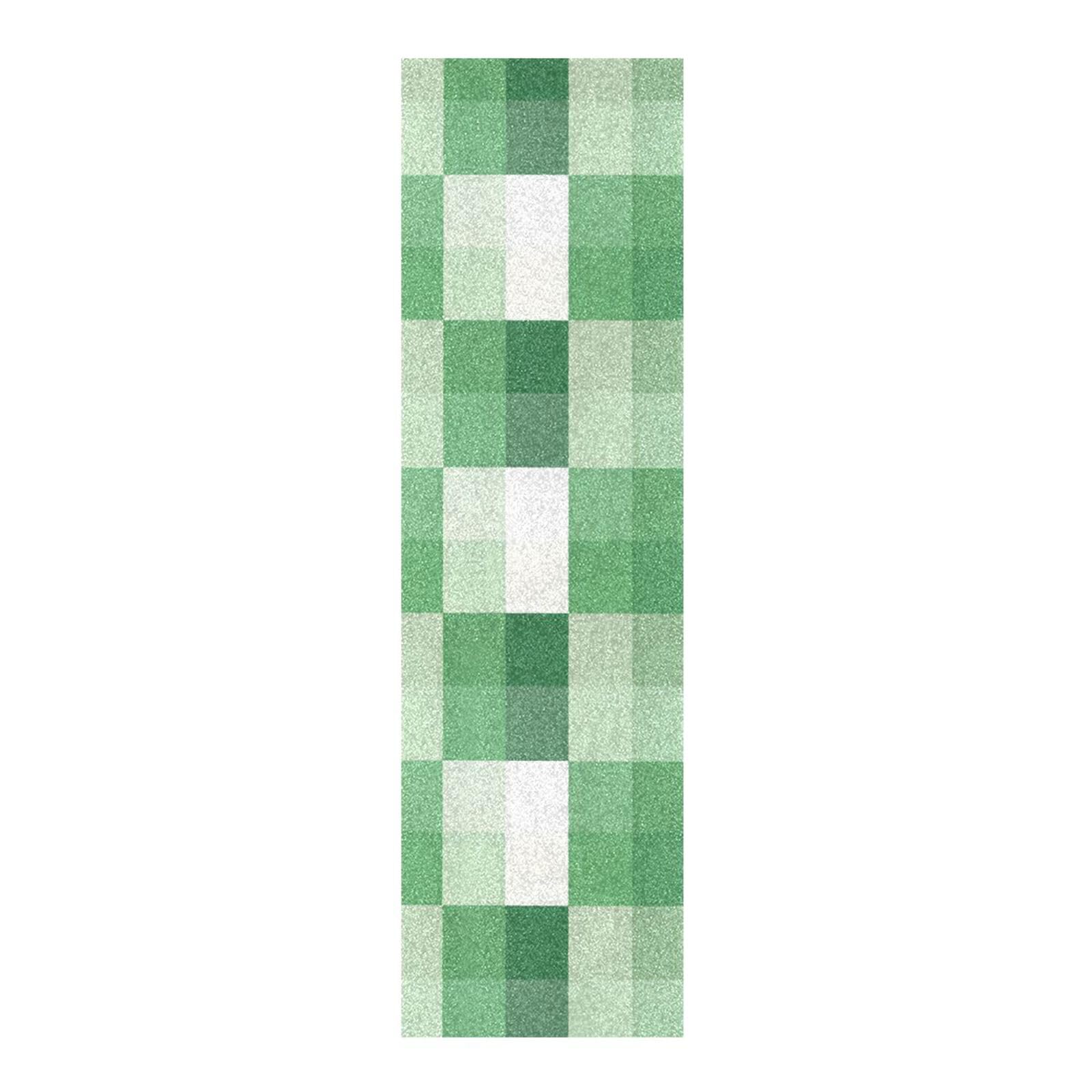 CEBUGI Green Gingham Pattern Skateboard Grip Tape 33x9in Waterproof Tear-Proof Longboard Grip Tape Bubble Free Non-Slip Scooter Grip Tape for Girls Boys