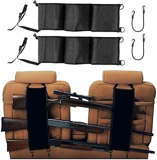 MACHSWON Front Seat Storage Gun Sling Bag Car Seat Back Shotgun Rifle Rack Case Hunting Gun Holsters Pistols Organizer with Pockets - MACHSWON