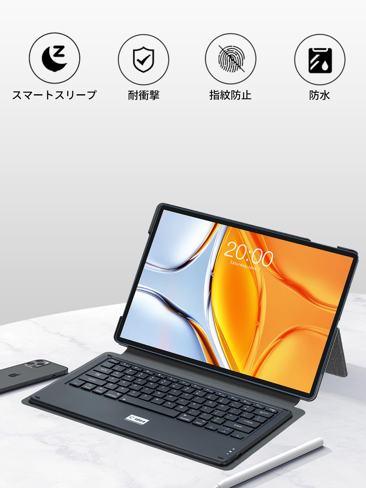 Teclast T70 タブレット 本体＋キーボード＋ケース付き Amazon | For Teclast T70 ケース 超薄型 脱着式キーボード Bluetooth
