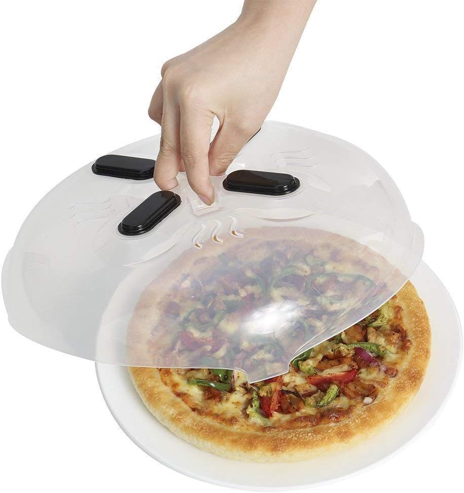 AASTIK Magnetic Microwave Food Splash Guard with Steam Vents | Anti-Sputtering Hover Cover | Heat-Resistant, BPA-Free, FDA-Certified Food-Grade PP