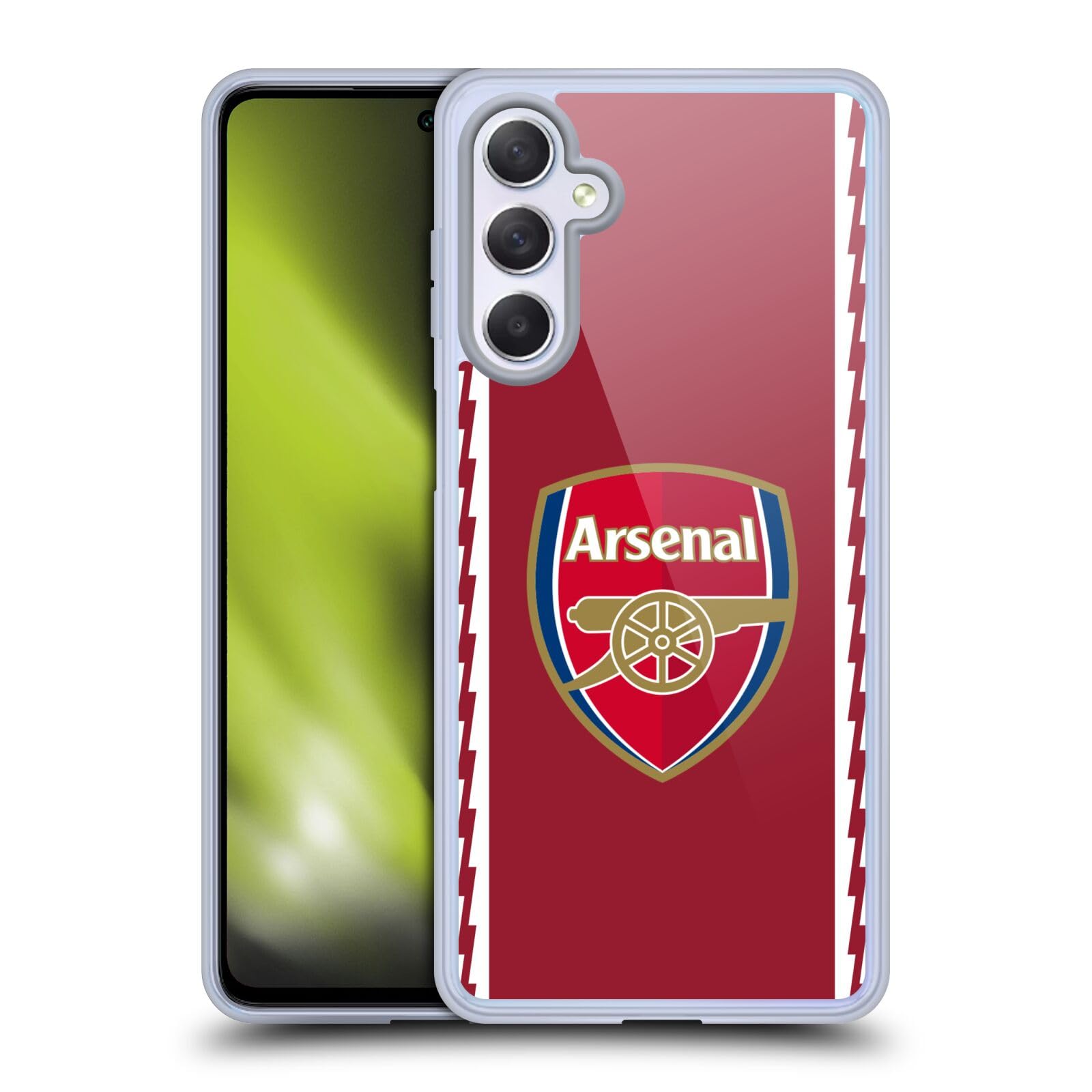 Head Case Designs Officially Licensed Arsenal FC Home 2022/23 Crest Kit Gel Case [Military Grade Protection] Compatible With Samsung Galaxy M54 5G — image 1