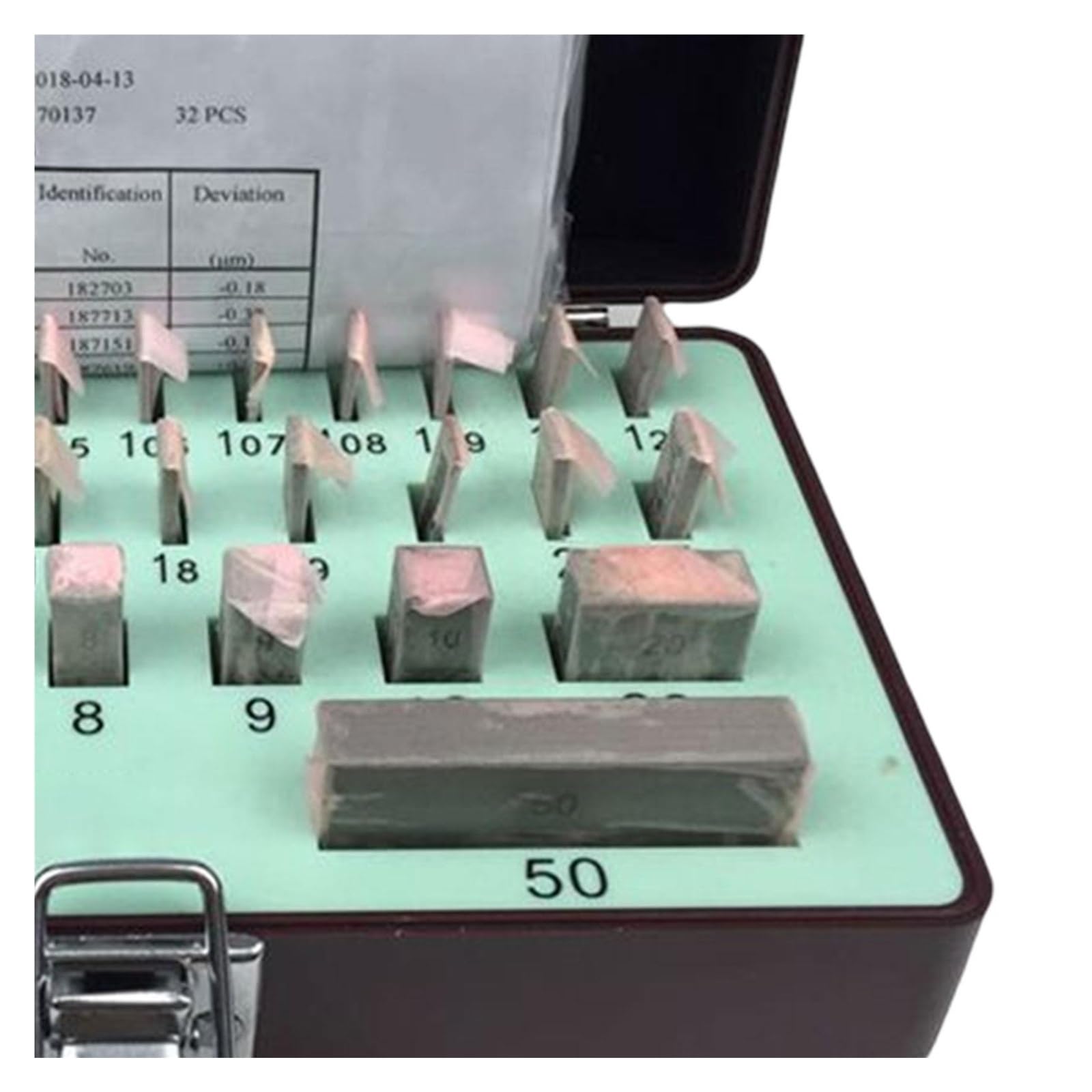 Blocchetti pianparalleli, Blocco calibro angolare da 32 pezzi, set di blocchetti di ispezione del calibro for utensili da macchinista, set di blocchetti di calibro in acciaio