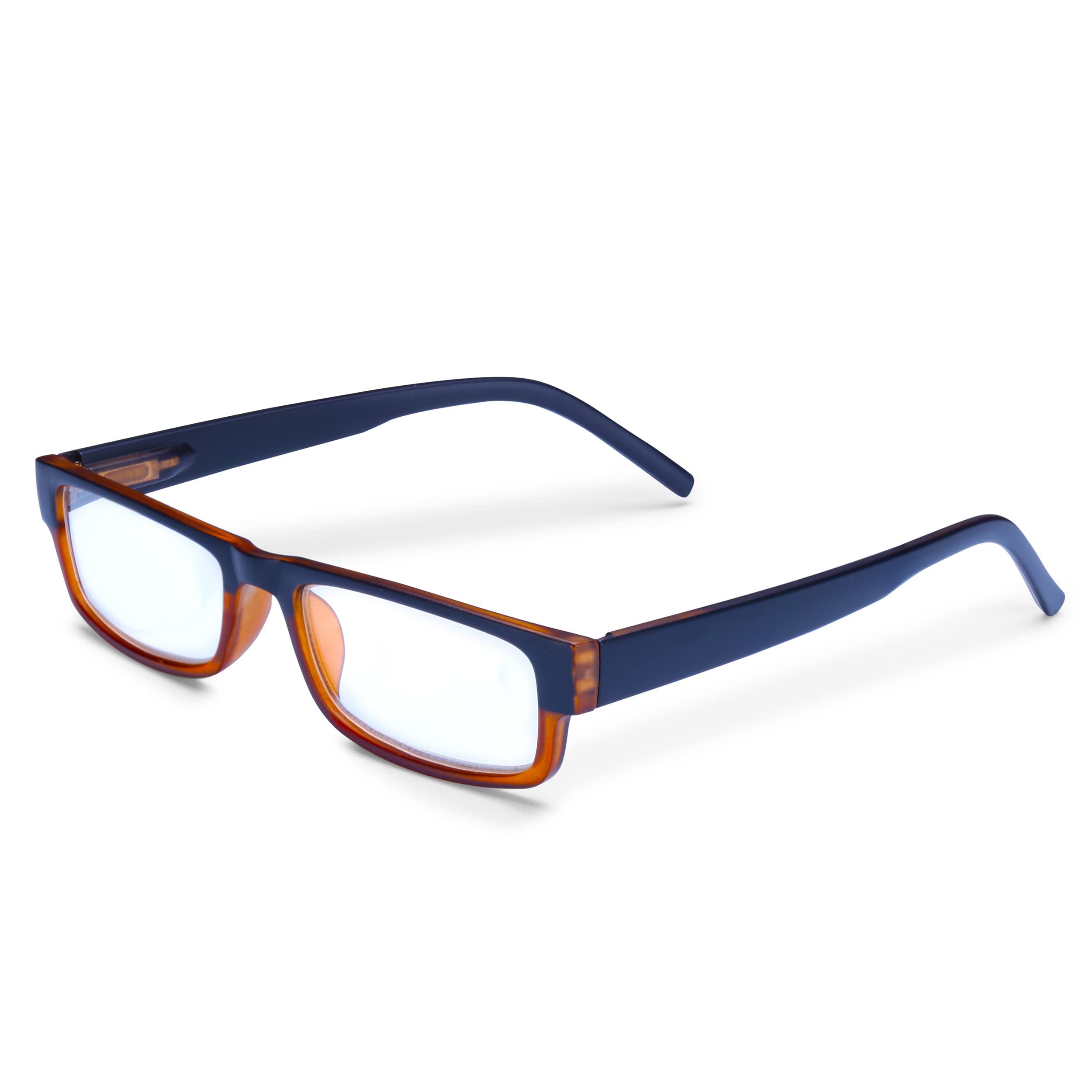 AEC ID Style6 Full Rim Dual Tone Stylish Plastic Reading Frame Eyeglasses With Soft Sleeve Case (Brown-Black, +1.25) (B0BZ85R7LY) Amazon Price History, Amazon Price Tracker