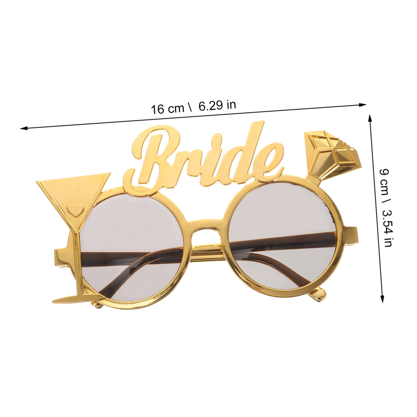 Abaodam 10pièces Lunettes De Mariée pour Enterrement De Vie De Jeune Fille Accessoires Amusants Et Élégants pour Fête Bachelorette Décoration Photo Originale