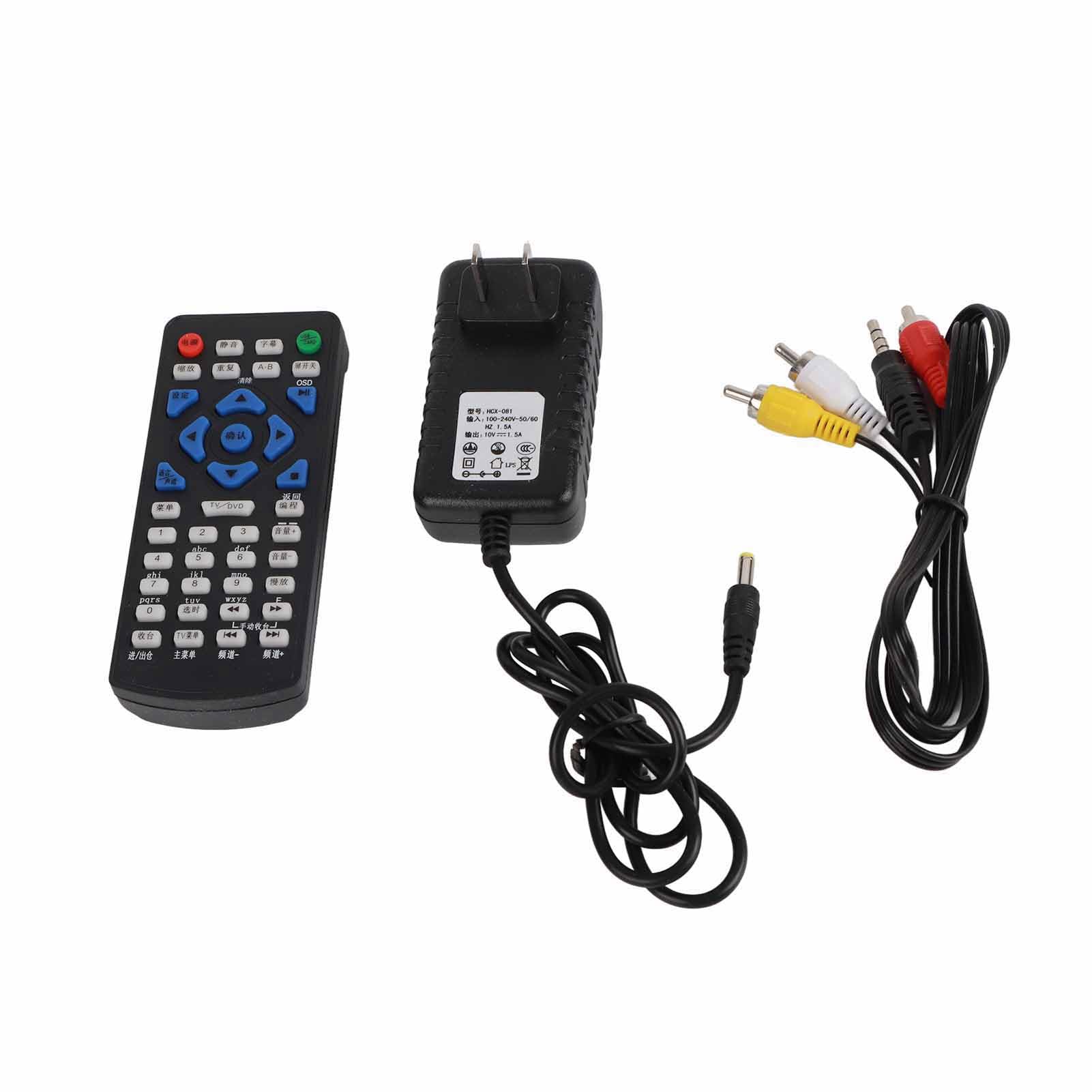 Reproductor de DVD Portátil, Reproductor de DVD Multifuncional de Alta Definición de 12 "Full HD para Coche, para Viajes Al Aire Libre (Azul)