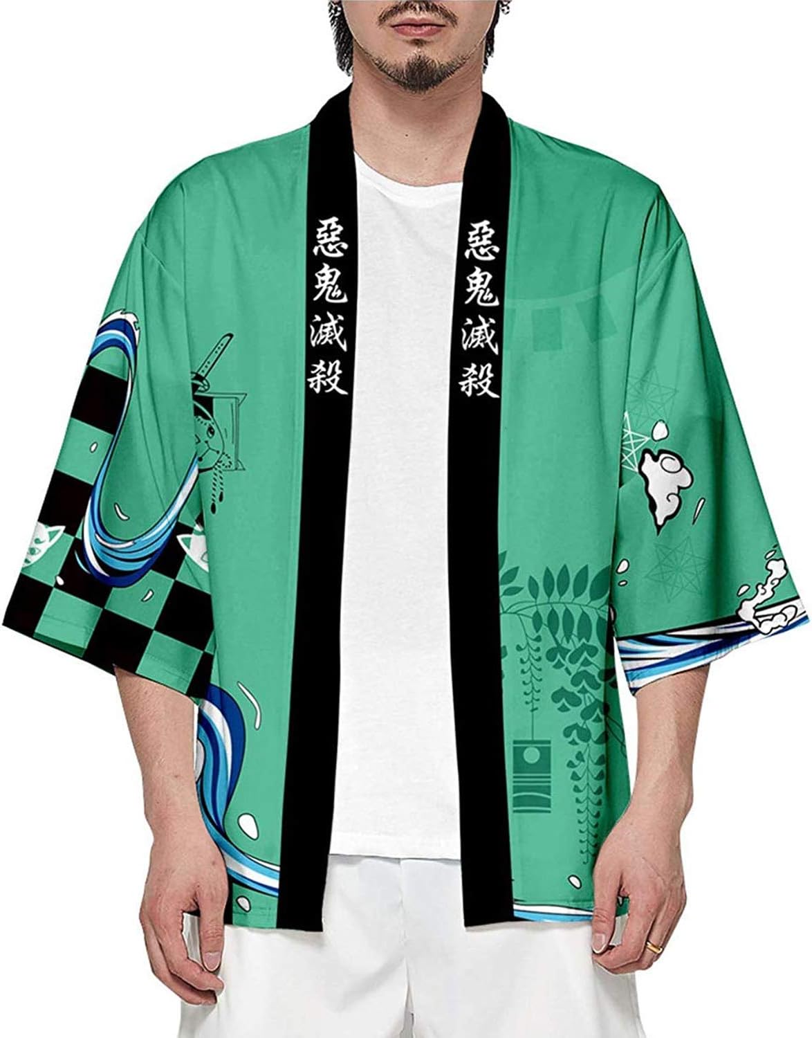 Adult Uniform for Demon Slayer Cloak Kimetsu no Yaiba Costume Kamado Tanjirou Kimono Giyuu Robe Zenitsu Cardigan