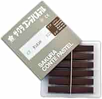 パステルクレパス Amazon.co.jp: サクラクレパス コンテパステル おうど色 6個 CT