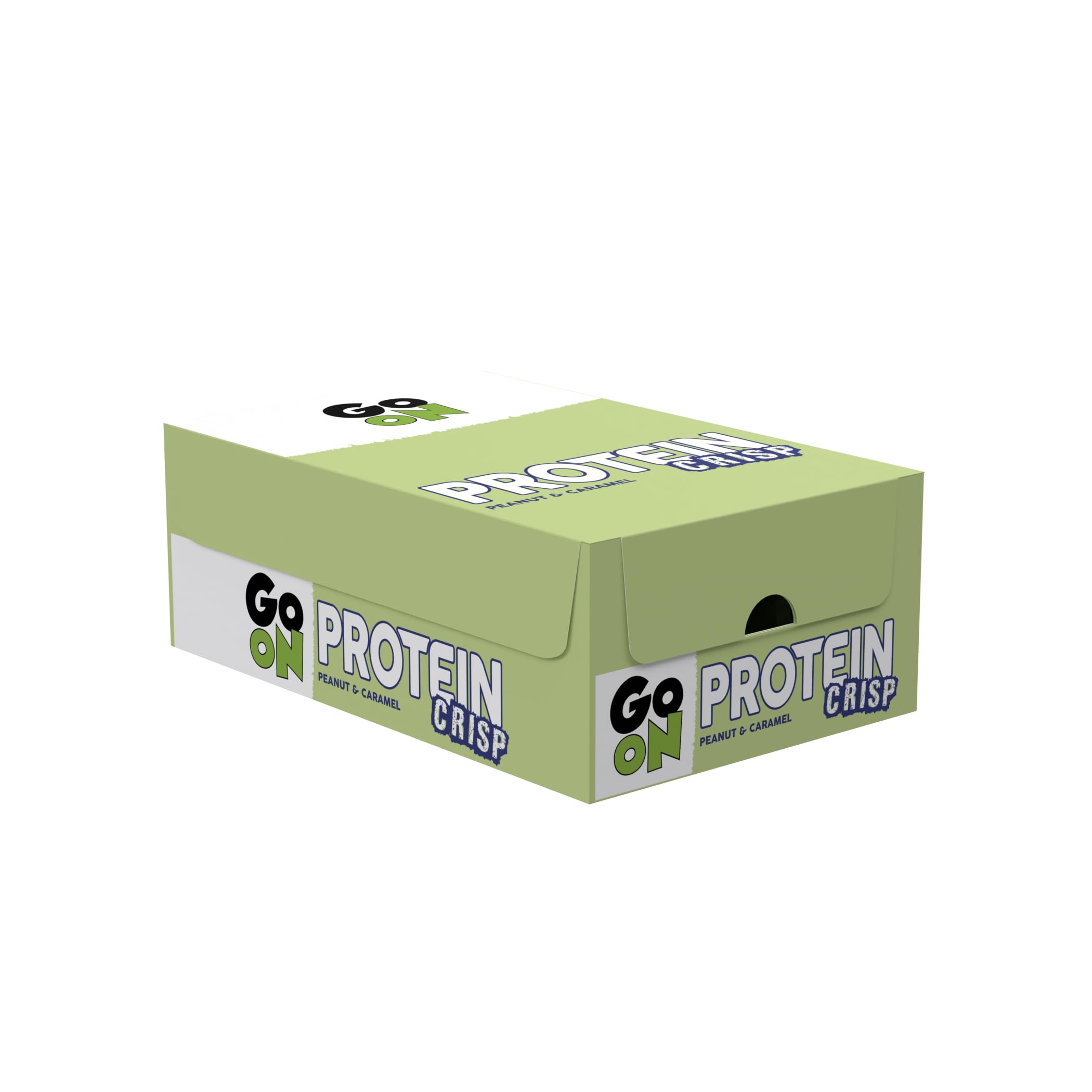 Go On Nutrition | Boîte Protein Crisp Bar (24x50g) | Barres protéinées | Barre protéinée avec une texture croquante - Peanut Caramel