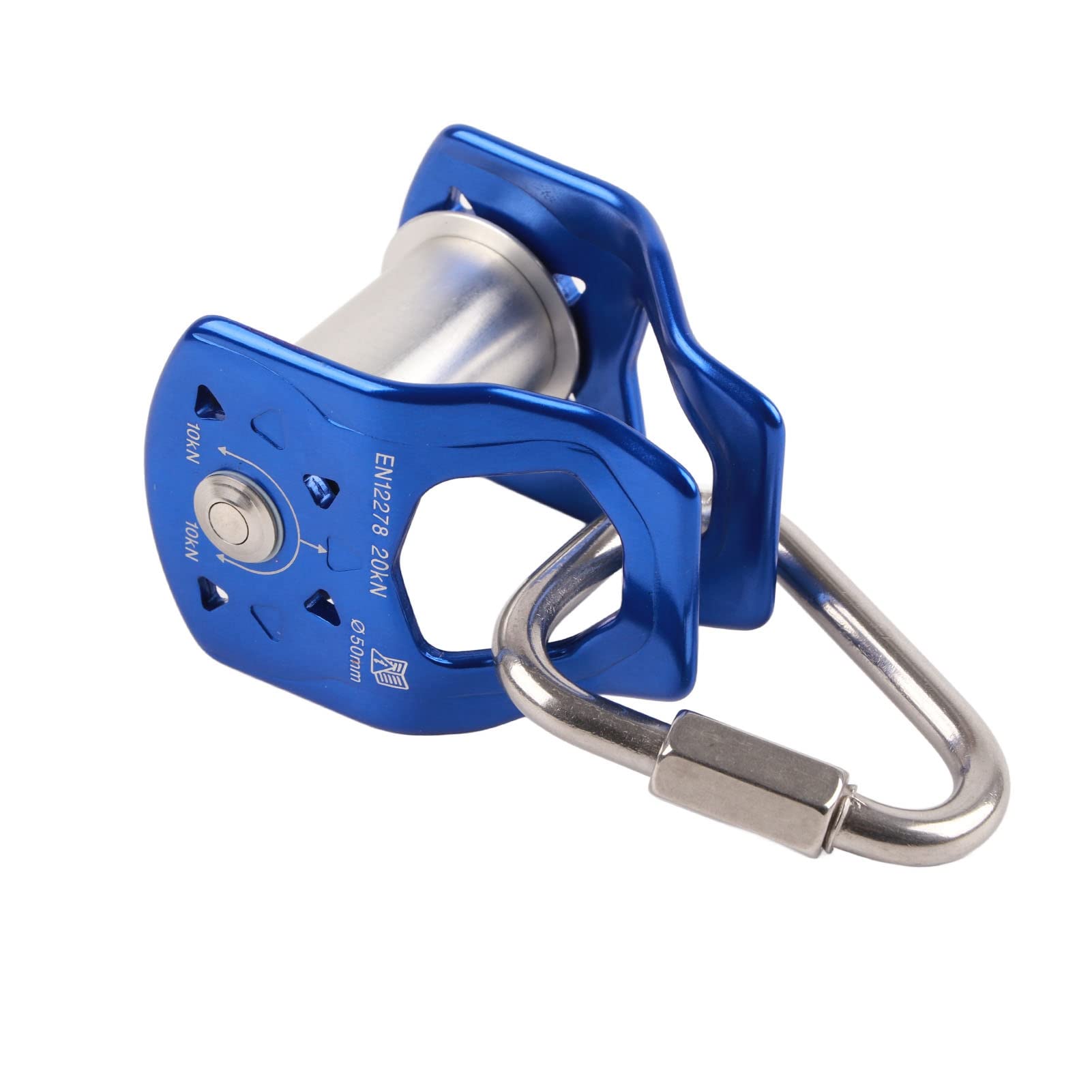 RiToEasysports Poulie Slackline en Alliage D'aluminium pour Enfants et Adultes, Tyrolienne de Poulie de Sport en Plein Air, Glisse Facilement, Utilisation Polyvalente