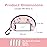 AmBealla 2PCS Cosmetic Bag Portable Storage Bag for Women,Cute Compact Travel Makeup Bag for Keys and Phone,Portable Bag for Girls,Pink