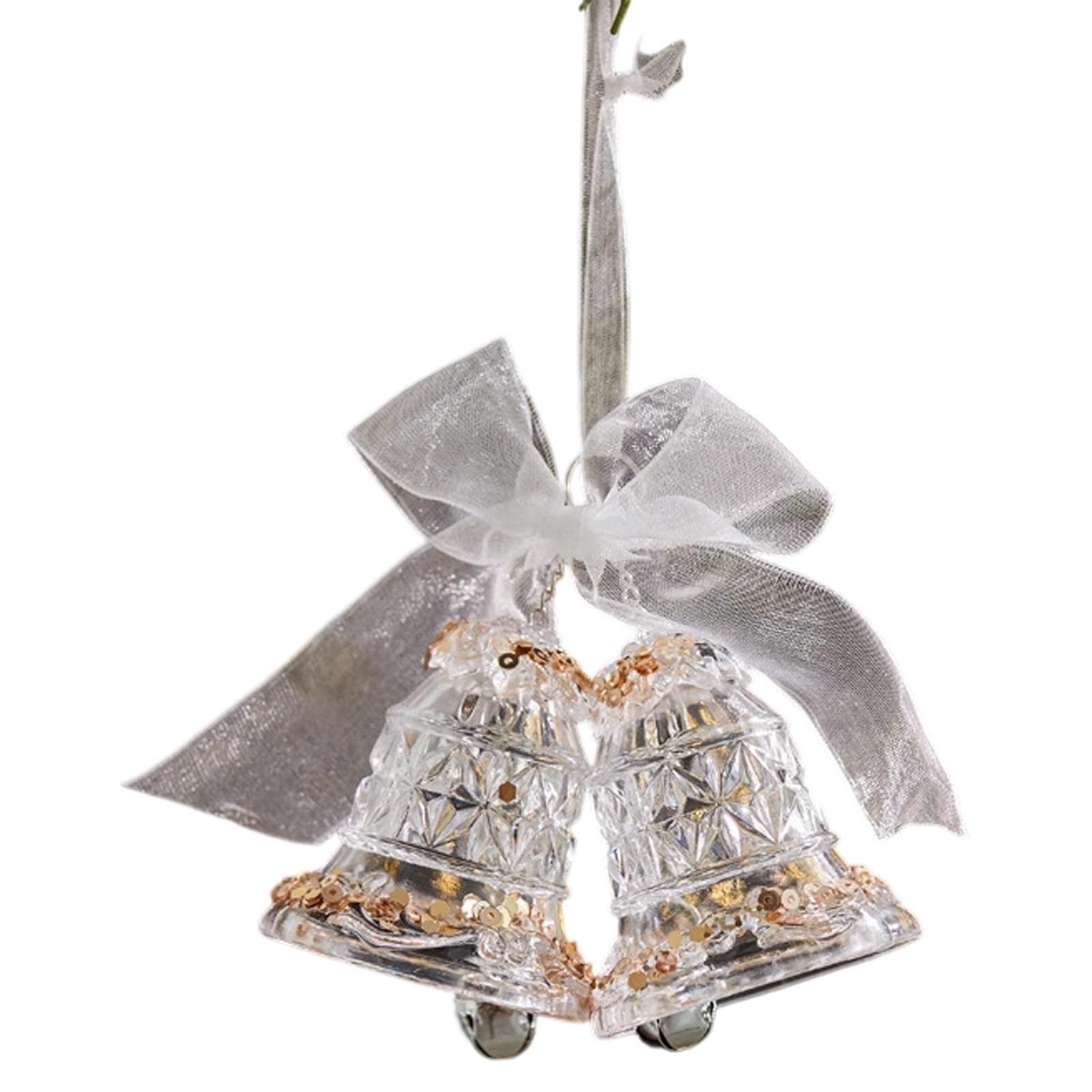 Xjdzineq Sturdy Acrylic Snowflake Deer Christmas Ornament Sparkling Shatterproof Holiday Decoration for Home & Tree Decor Clear Snowflake Reindeers Decoration