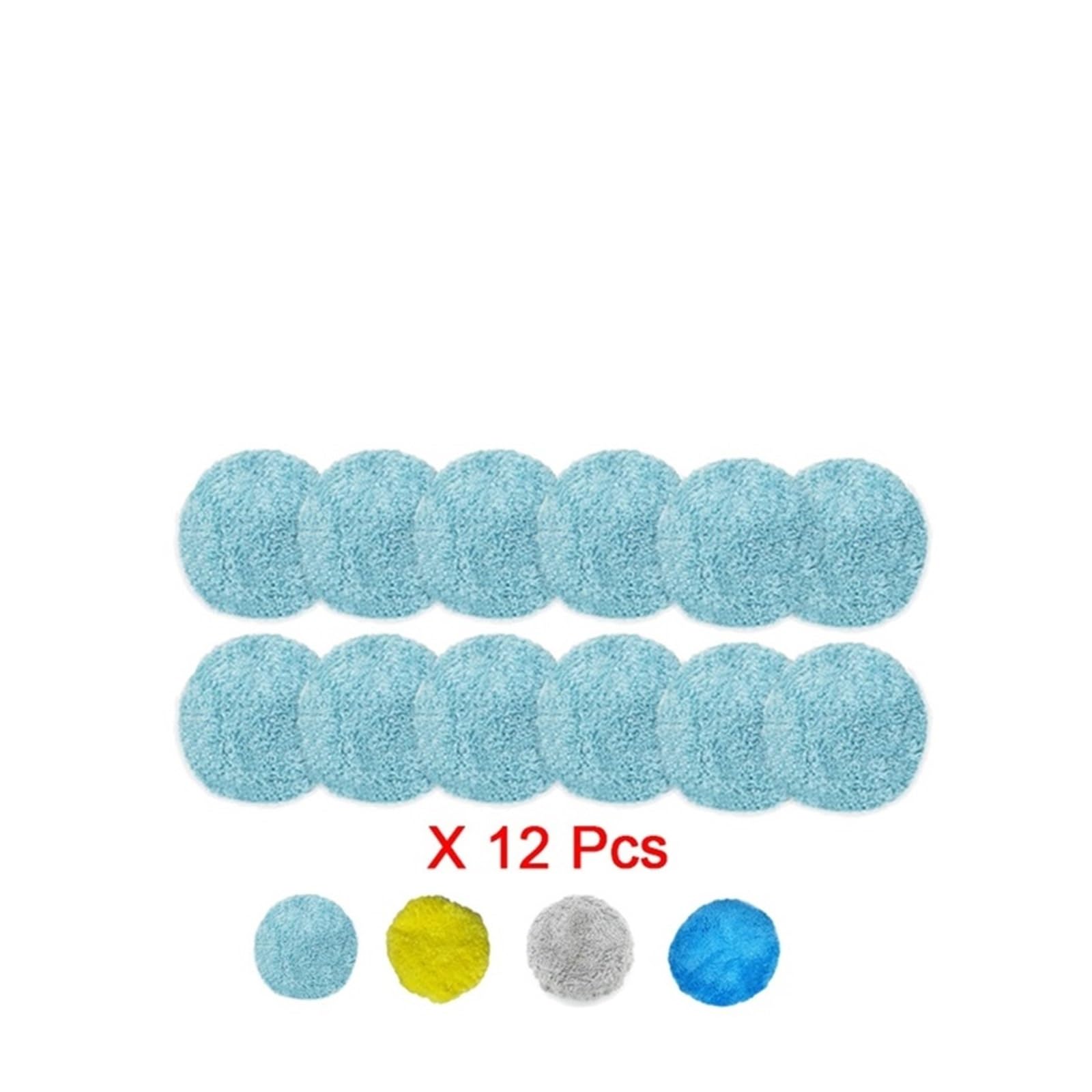 Panno for La Pulizia Delle Finestre, Compatibile Con Purerobo, Set Di Pulizia Del Panno for Scopa Da 24 Pezzi for Robot for Finestre Rotonde, Compatibile Con Hobot, 388 Cuscinetti(Grey 24pcs)