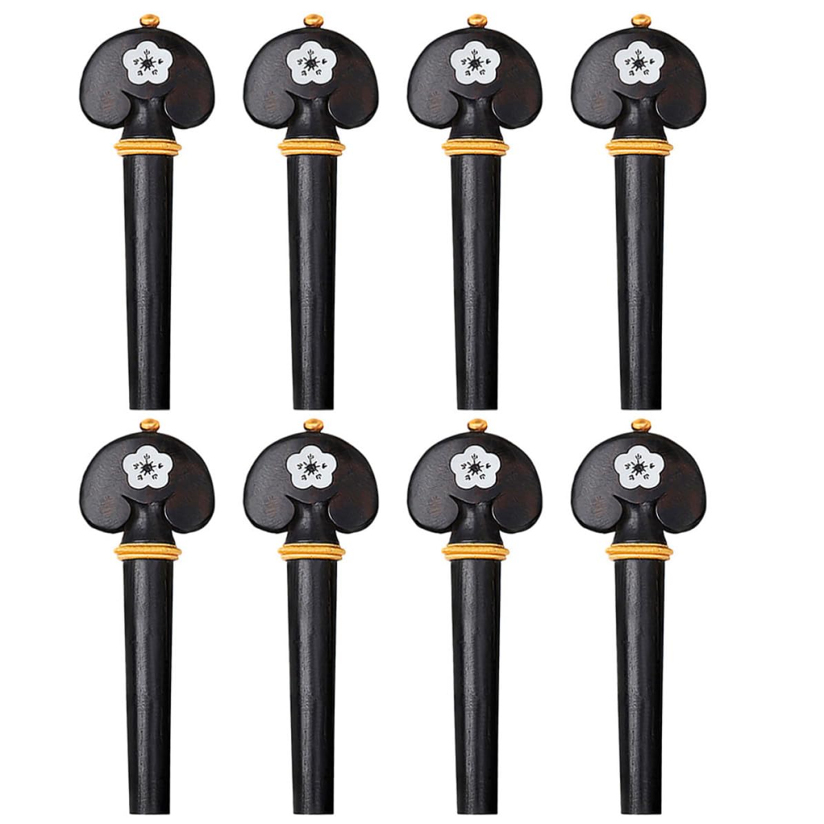 8 Clavijas de Afinación y Repuestos Duraderos para Violín de Madera Negra Ideales para Mantenimiento de Violines Accesorios Fáciles de Instalar
