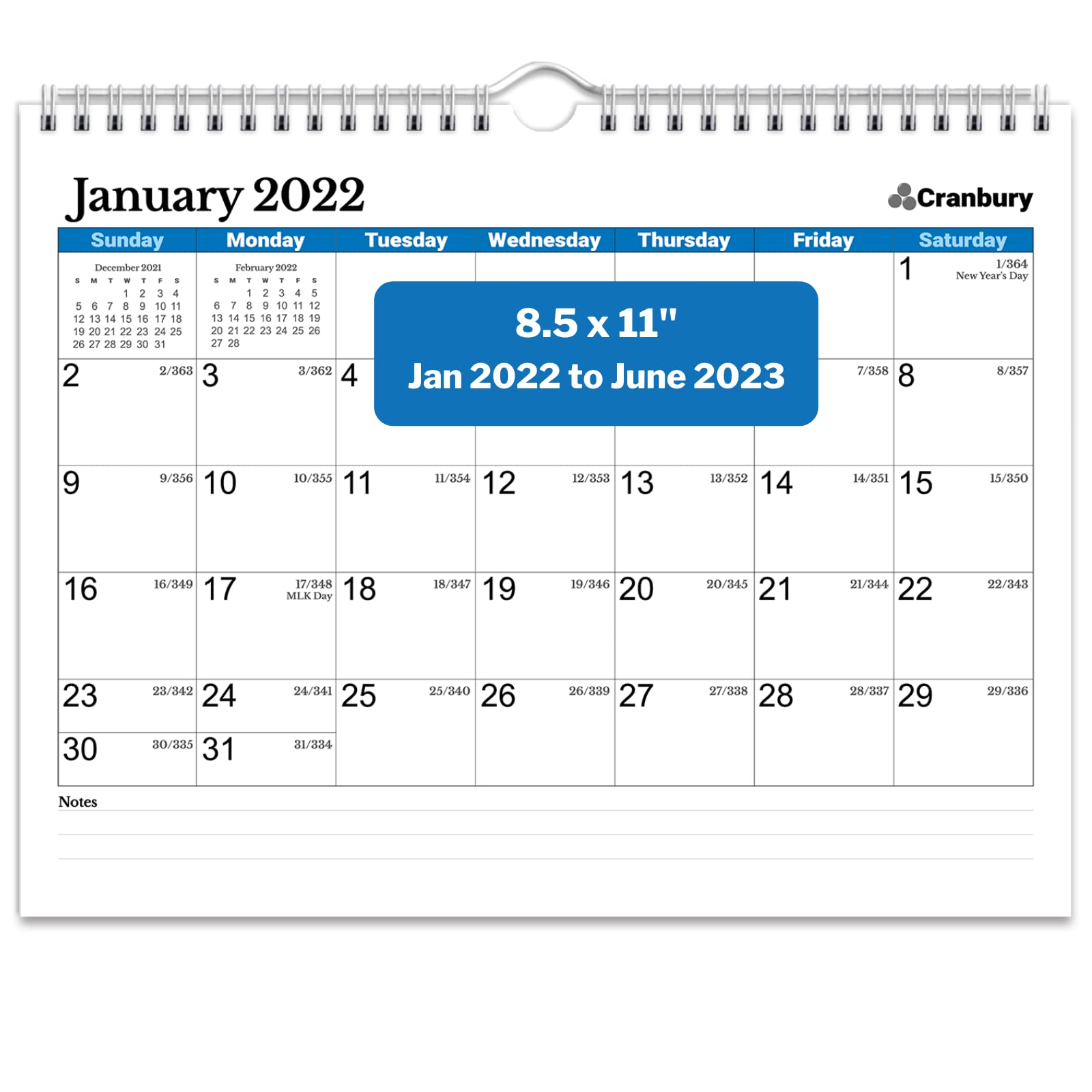 Buy CRANBURY Small Wall Calendar 2022 2023 Blue Use 8 5x11 Calendar Buy CRANBURY Small Wall Calendar 2022 2023 Blue Use 8 5x11 Calendar