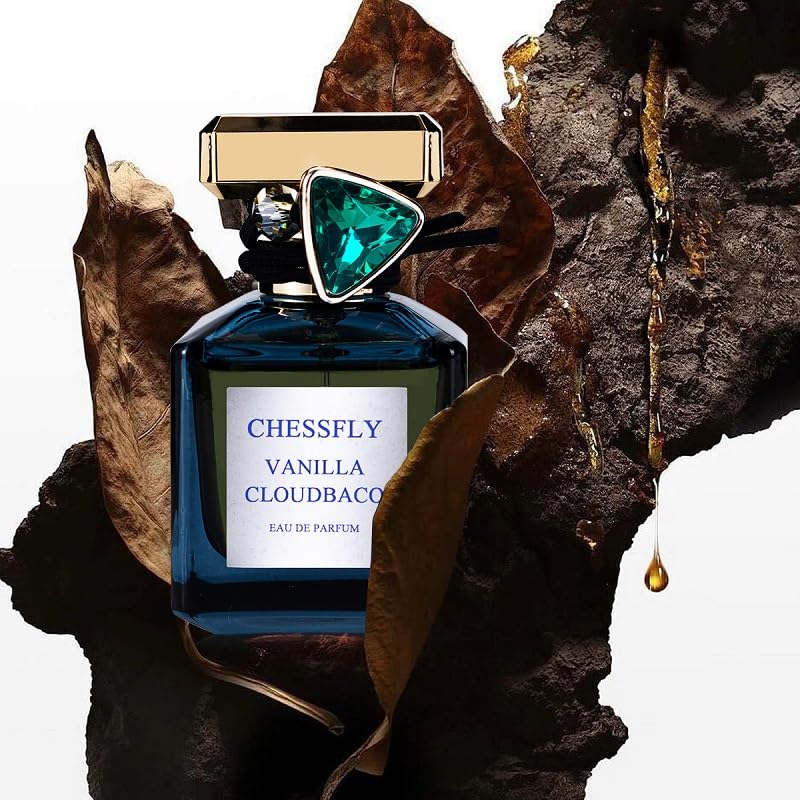 Chessfly for Men Eau de Parfum - Vanilla Cloudbaco, Warm Spicy Scent with Tonka Bean & Cocoa, Long Lasting， Long Lasting Perfume cologne for men