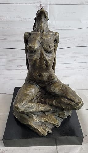 Miniatura 2 de Think Bronze - Decoración de bronce genuino, abstracto, moderno, desnudo, para mujer, niña, mujer, regalo de arte de finas, brillo