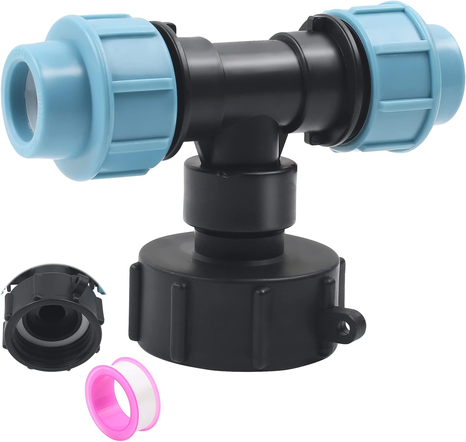 Valvola per serbatoio in plastica da 1000 litri, adattatore IBC da 60 mm Adattatore universale S60x6 per serbatoio da 1000 litri