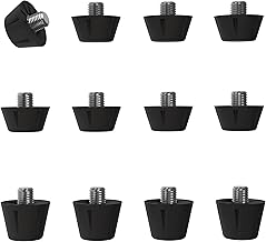 X-Type Orbit Lightweight Nylon Replacement Football Studs in Black White Hot Pink Lime Green Neon Orange - 12 Pack (8/11mm)