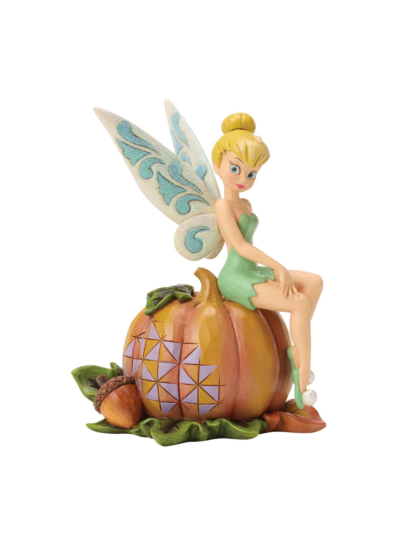 Disney Traditions Tinker Bell On Pumpkin Figurine