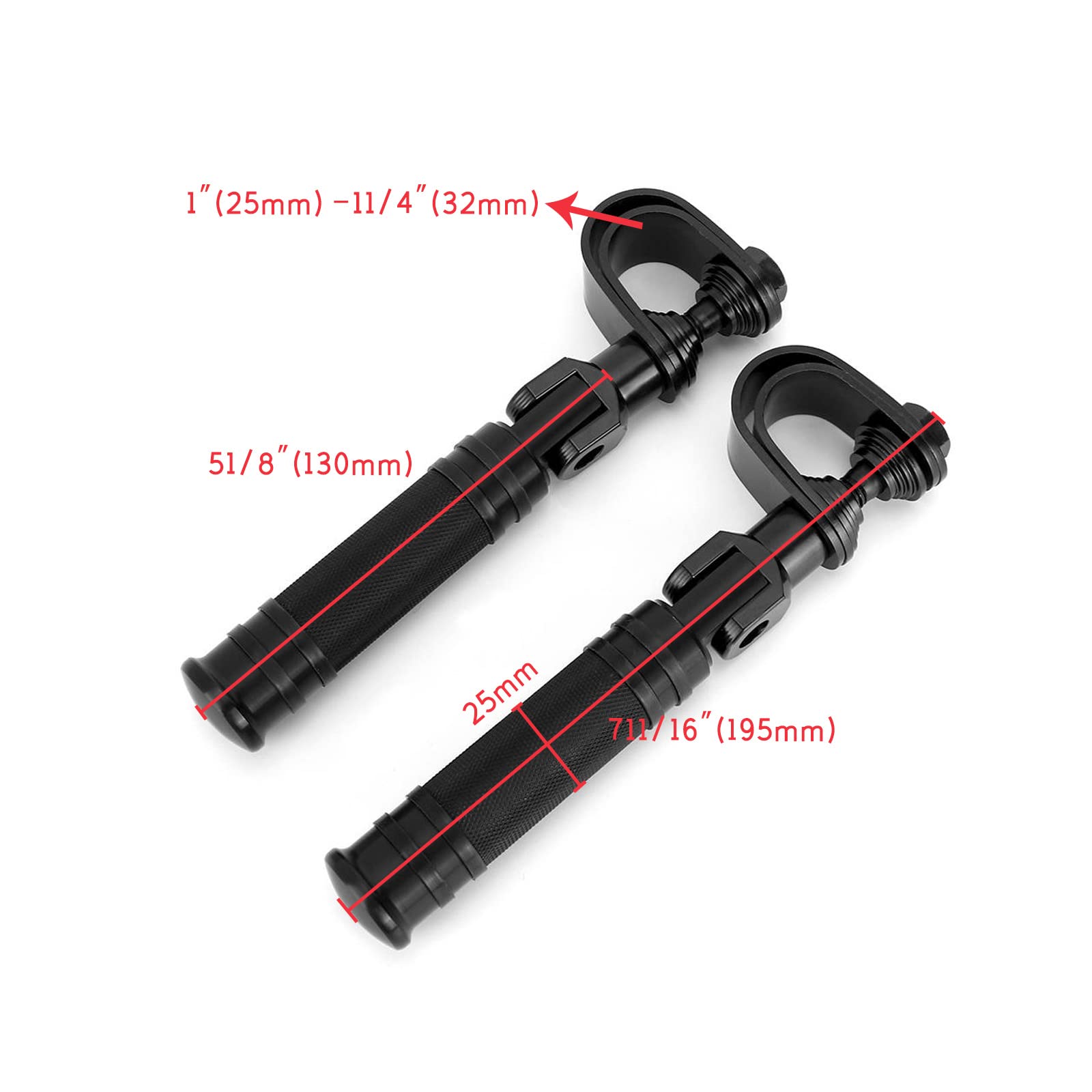 Poggiapiedi per Moto Universale CNC Poggiapiedi per Moto Pedale Accessorio per Montaggio