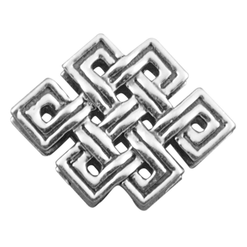 FOURSEVEN 925 Sterling Silver Eternity Knot Story Bead, Fits in Bracelet for Men and Women