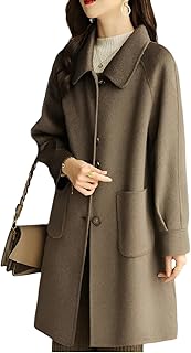 [COVANK] カシミヤコート レディース ウールコート 軽くて暖かい 厚手 ロング 冬 フェイクウール チェスターコート ゆったり カジュアル 防寒 おしゃれ アウター レディース 女性 ウールジャケット 通勤 日常着