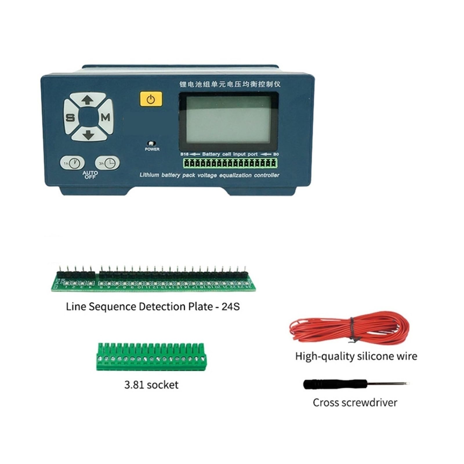 Tester per batterie, 5A Analizzatore digitale capacità batteria | Offre analisi della capacità; ideale per batterie di auto, camion e moto.