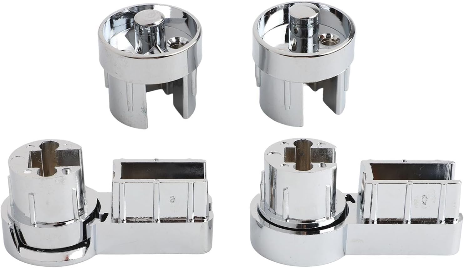 Bath Shower Screen Hinge Brackets in ABS with Chrome Plating Designed for 6mm Glass Doors Secure and Support Set for Shower or Bath Walls