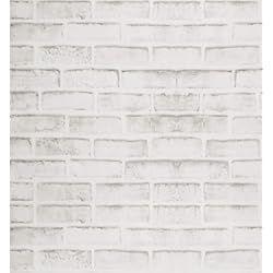 Ceramica Imitacion Madera Para Fachadas FENTIS Papel Pintado de Ladrillo Gris Rústico Blanco Papel de Contacto Rústico Autoadhesivo Gris Decoración Del Hogar Pelar y Pegar Pegatinas de Puerta de Panel de Pared Contra Salpicaduras 44x500cm