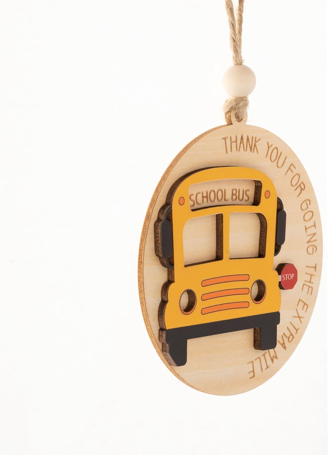 Bus Driver Gifts, Bus Driver Appreciation Gifts, School Drivers Appreciation Gift for Men, Women, Thank You Gift for School Bus Driver, Acrylic Suncatcher Effect Christmas Ornaments - Image 5