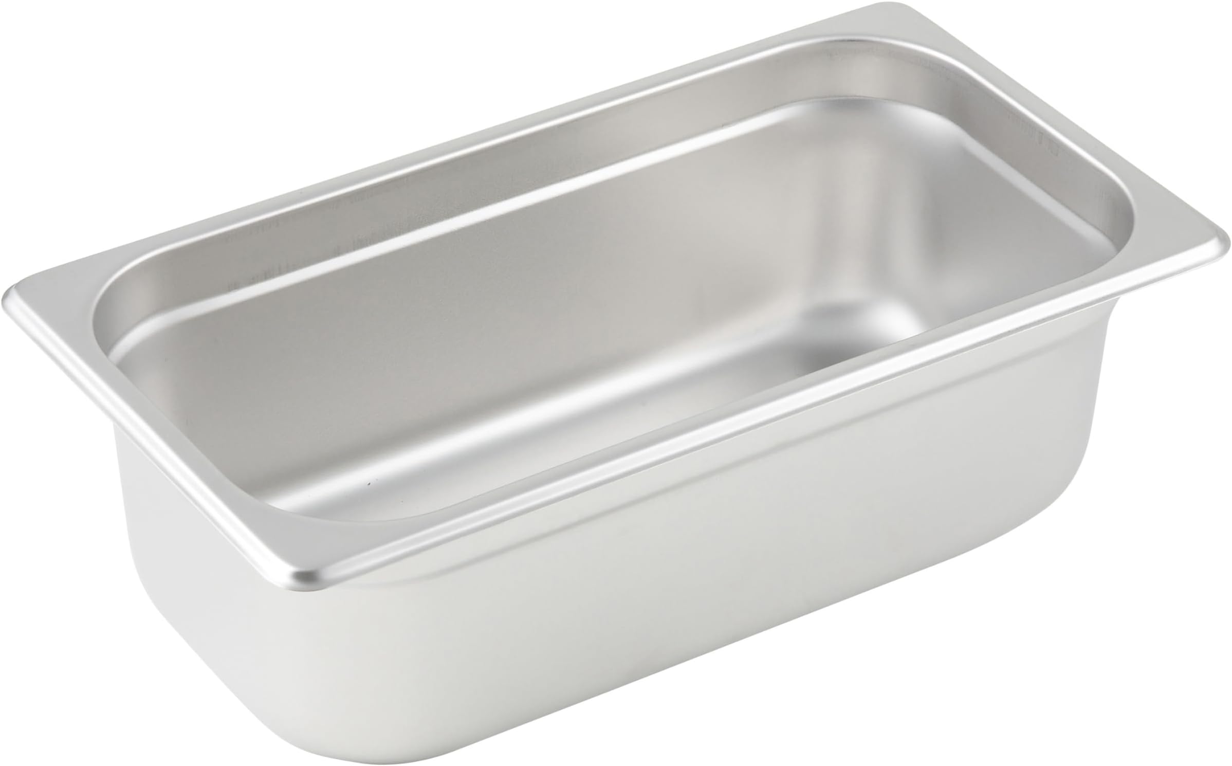 Winco Anti-Jam 1/3 Size Pan, 4-Inch, Stainless Steel