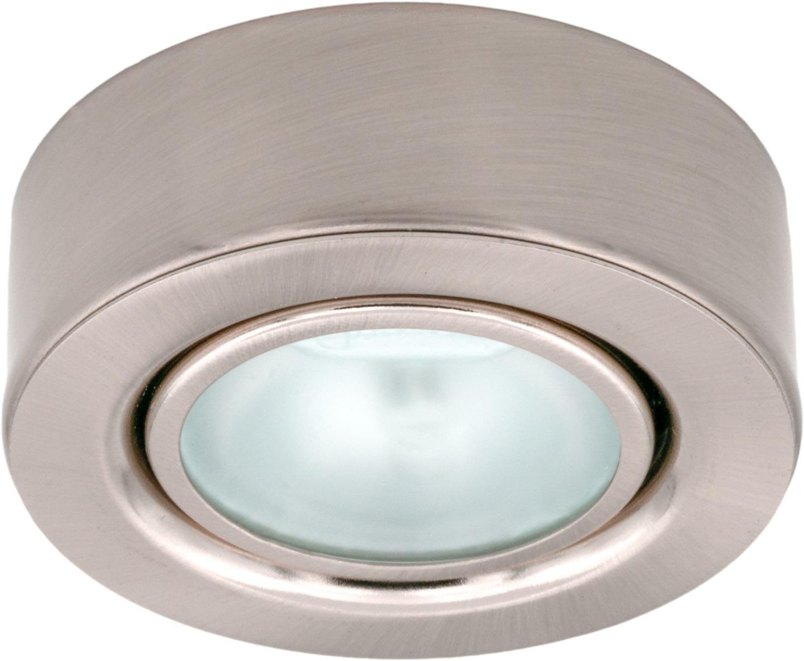 Leyton Lighting 12v 20w halogen surface downlight stainless steel warm white Driver Required