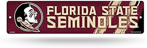 Miniatura 126 de NCAA Rico Industries Placa de calle de plástico Placa de calle de plástico de 4" x 16" Color del equipo,Alternativo,Champ,man