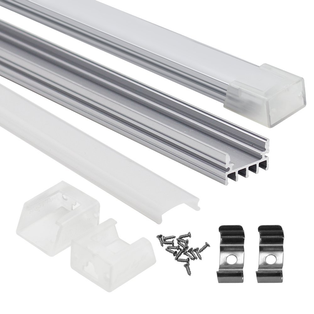 Gеt Dіѕсоunt 70% Prісе TORCHSTAR Shallow Flush Mount/Recessed Mount Aluminum U Channel, 3.3ft Aluminum Extrusion Profile w/Oyster White Cover for Flex/Hard LED Strip Light Accent Neon Effect Lighting-U04, Pack of 5 Tесh Dеаlѕ 🔥 TORCHSTAR Shallow Flush Mount/Recessed Mount Aluminum U Channel, 3.3ft Aluminum Extrusion Profile w/Oyster White Cover for Flex/Hard LED Strip Light Accent Neon Effect Lighting-U04, Pack of 5