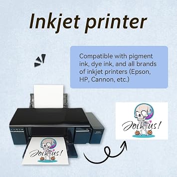 Transfer Paper Light A4 10 Sheets for Inkjet/Laser Printer